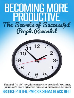 cover image of Becoming More Productive